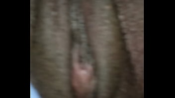 Close-up black vagina masturbation