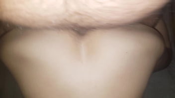 Hairy man fucked Croatian girlfriend in skinny ass on the floor