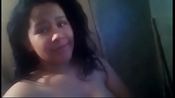 Naked Croatian woman rubs her natural tits in the bathtub