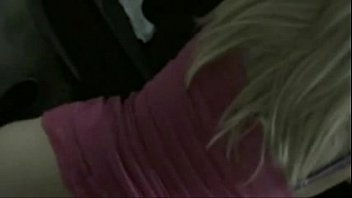 Guy fucked a white-haired Croatian girl in a parking lot