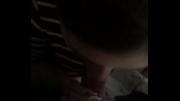 Croatian girlfriend sucks a buddy off before bed
